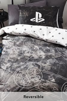 Dark Grey Kids Glow-In-The-Dark PlayStation Duvet Cover And Pillowcase Set (677808) | €26