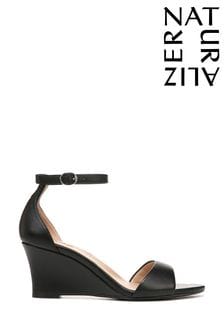 Черный - Naturalizer Vera-wedge Ankle Straps Sandals (678419) | €166