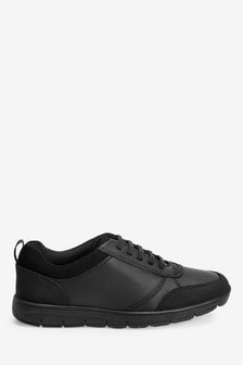 Black Standard Fit (F) School Thermal Thinsulate™ Lined Leather Lace-Up Shoes (678584) | €21.50 - €26