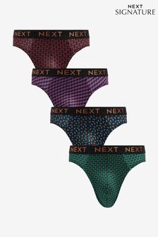 Rich Pattern Bamboo Signature Briefs 4 Pack (678813) | €35