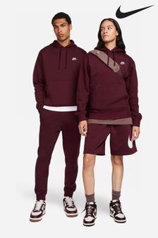 Kastanienrot - Nike Club Kapuzensweatshirt (679342) | 92 €