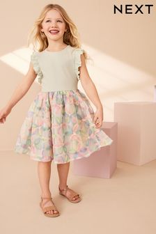 Sequin Embroidered Skirt Dress (3-16yrs)