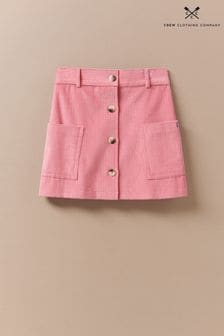 Ružová bavlnená sukňa Crew Clothing Company rovný strih (679976) | €19 - €21