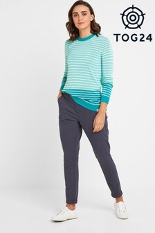 Tog 24 Womens Blue Pickering Regular Chino Trousers (680051) | ₪ 182