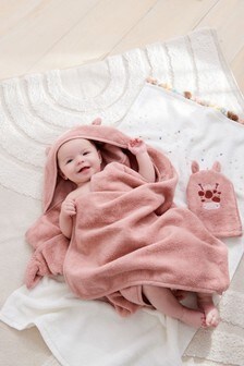Rust Brown Giraffe Hooded Baby Towel (680167) | TRY 258