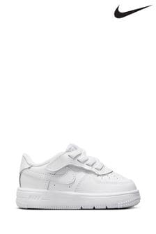 Nike White Infant Air Force 1 Mid EasyOn Trainers (680228) | €69