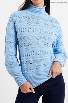 Blau - French Connection Linney Pullover mit Nahtdetail (680726) | 37 €