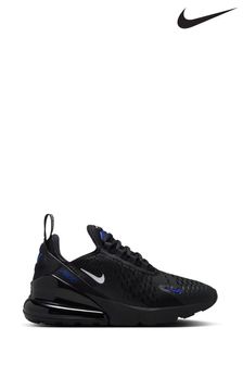 Nike Black/White/Blue Air Max 270 Trainers (682158) | ₪ 453