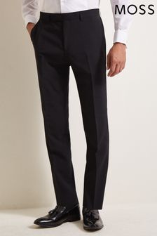 Czarne eleganckie spodnie Moss o dopasowanym kroju (682824) | 270 zł