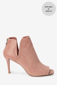 Bottines à bout ouvert