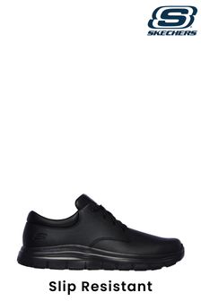 Czarne buty sportowe Skechers® Black Flex Advantage Fourche z antypoślizgową podeszwą (683431) | 432 zł
