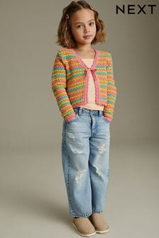 彩虹 - 鉤針編織開襟毛衣 (3-16歲) (685124) | NT$930 - NT$1,150