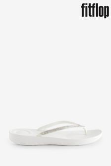 FitFlop Iqushion White Sparkle Sandals (685231) | 61 €