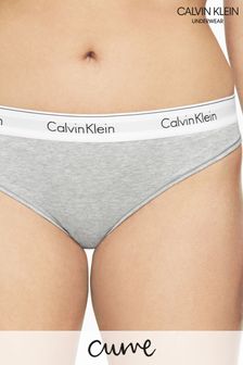 Szary - Thongi bawełniane Calvin Klein Modern (685323) | 57 zł