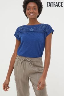 FatFace Blue Embroidered T-Shirt (686434) | €41