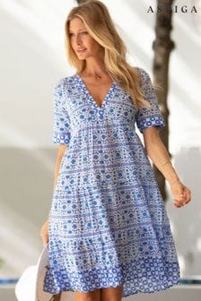 Aspiga Blue Santorini Dress (687270) | kr1 740