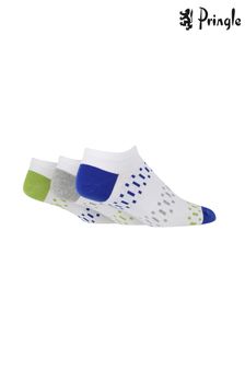 Pringle Fashion Pop Colour Trainer Socks 3PK