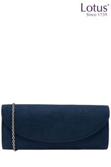 Marineblau - Lotus Clutch-Tasche mit Kette (687667) | 77 €