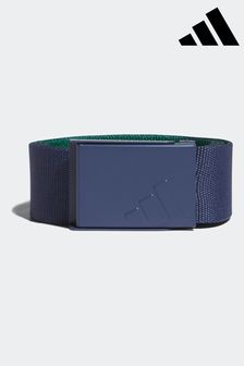 Blue/Green - Adidas Golf Sky Reversible Webbing Belt (687859) | kr270