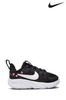 Czarno-białe w kwiaty - Buty sportowe Nike Infant Star Runner 4 (688066) | 190 zł