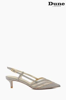 Dune London Natural Carlene Mesh Mix Slingback Courts (688826) | $146