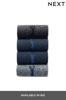 Bleu - Lot de 4 - Chaussettes poids lourds Next (689215) | €14