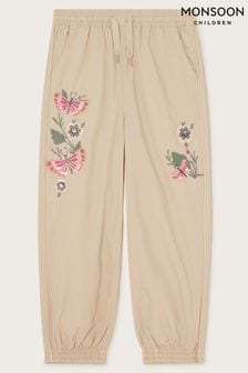 Monsoon Natural Embroidered Cargo Trousers (689329) | OMR13 - OMR15