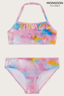 Monsoon Pink Shimmery Ruffle Bikini Set (689331) | $30 - $37