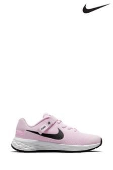 Nike Pink Revolution 6 FlyEase Easy On/Off Trainers (689423) | €64