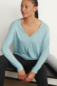 Haut sport ample à manches longues