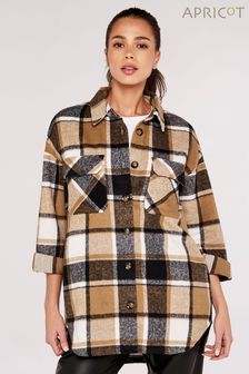 Apricot Multi Colour Check Lines Soft Shacket (689602) | NT$1,870