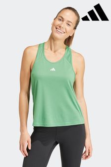 adidas Green Train Essentials Minimal Branding Racerback Tank Top (689800) | ₪ 101