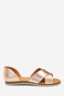 Chaussures à brides croisées en deux parties