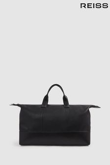 Reiss Black Carter Leather Holdall (690231) | $438