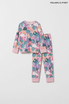 Polarn O. Pyret Organic Cotton Print Pyjamas (690447) | $45