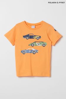 Orange - Polarn O. Pyret T-Shirt mit Einhornmotiv aus Bio-Baumwolle, rosa (690823) | 22 €