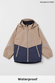Polarn O Pyret Brown Lightweight Waterproof Shell Jacket