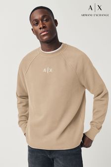 بيج - كنزة مزركش وافل من Armani Exchange (691546) | 54 ر.ع