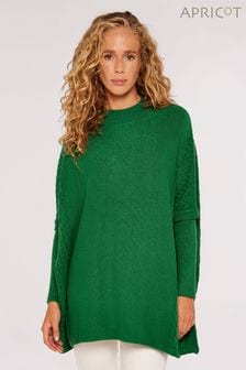 綠色 - Apricot鋸齒紋拼接超大版型套衫 (691671) | NT$1,630