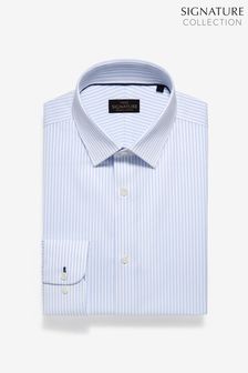 Blue Stripe Regular Fit Single Cuff Non-Iron Egyptian Cotton Stretch Signature Shirt (692119) | $63