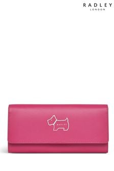 Radley London Pink Heritage Dog Outline Large Flapover Matinee Purse