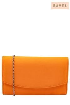 Ravel Orange Clutch Bag with Chain (692864) | OMR23