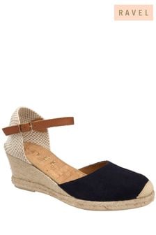 Ravel Blue Ankle Strap Wedge Espadrilles (692937) | AED416