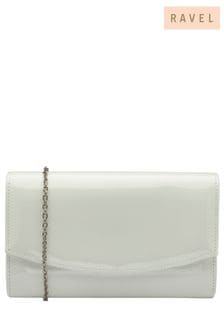 Ravel White Clutch Bag with Chain (692981) | $99