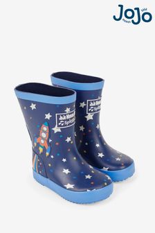 JoJo Maman Bébé Navy Blue Rocket Wellies (692987) | €37