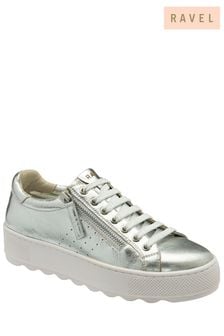 Ravel Silver Zip Up Casual Trainers (693441) | €91