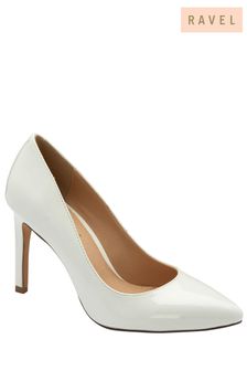 Ravel White Stiletto Heel Court Shoes (693469) | $118