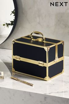 Black/Gold - Black Make-up Vanity Case (693510) | kr510