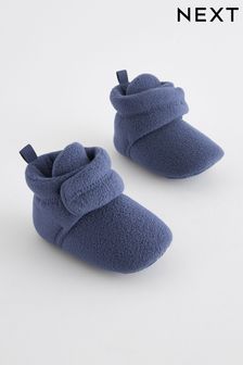 Blue Fleece Cosy Wrap Baby Boots (0-2mths) (693671) | $12 - $14