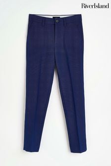 River Island Blue Boys Suit Trousers (693828) | KRW47,000
